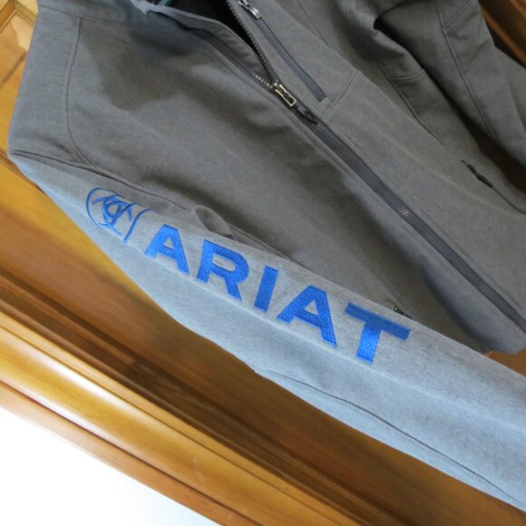 Ariat Softshell Jacket Charcoal Wind & Water Protection Boys Youth XL (14-16) - Picture 3 of 10